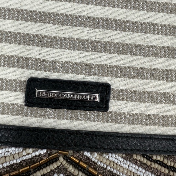 Rebecca Minkoff Wonder Leo Envelope Clutch Black Metallic Elegant  Clutch